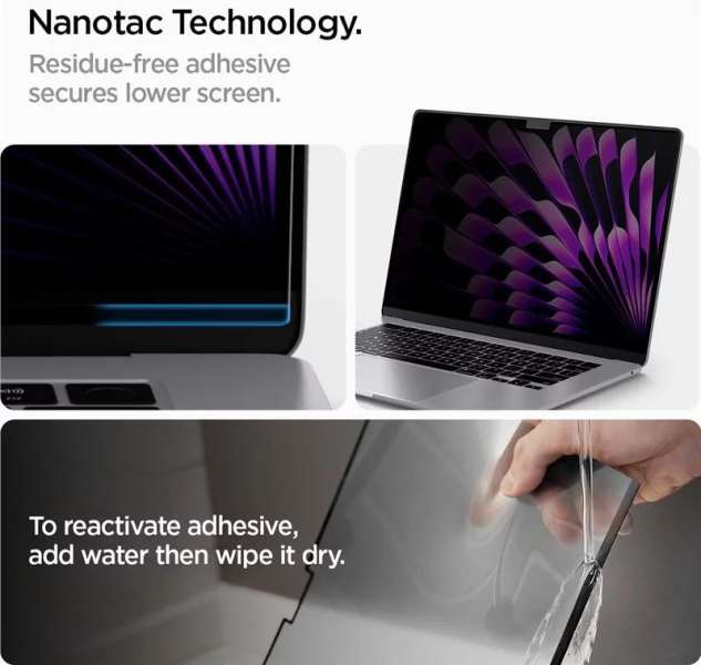 Spigen SafeView Privacy Filter MacBook Air 15" M2 2023 1 Pack