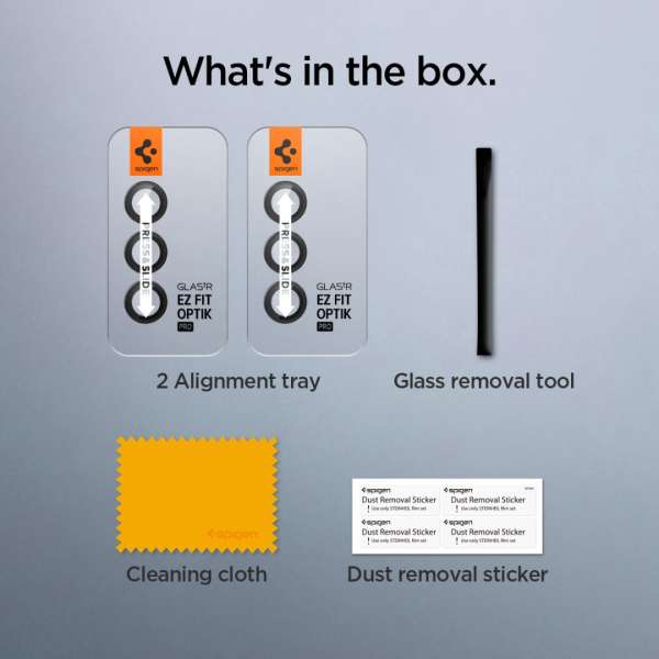 Spigen Samsung Galaxy S23 FE Glass tR EZ Fit Optik Pro Black (2 Pack)