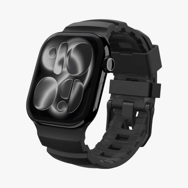 Spigen Silicone Band for Apple Watch 49mm/46mm/45mm/44mm Black