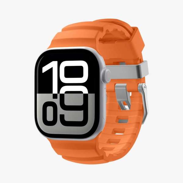 Spigen Silicone Band for Apple Watch 49mm/46mm/45mm/44mm Orange
