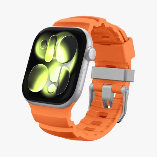 Spigen Silicone Band for Apple Watch 49mm/46mm/45mm/44mm Orange