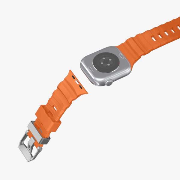 Spigen Silicone Band for Apple Watch 49mm/46mm/45mm/44mm Orange