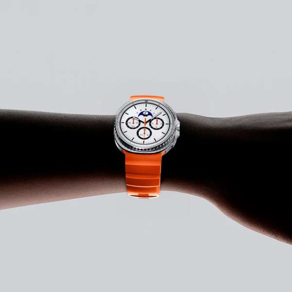 Spigen Silicone Band for Samsung Galaxy Watch 8 46mm/44mm/40mm Orange