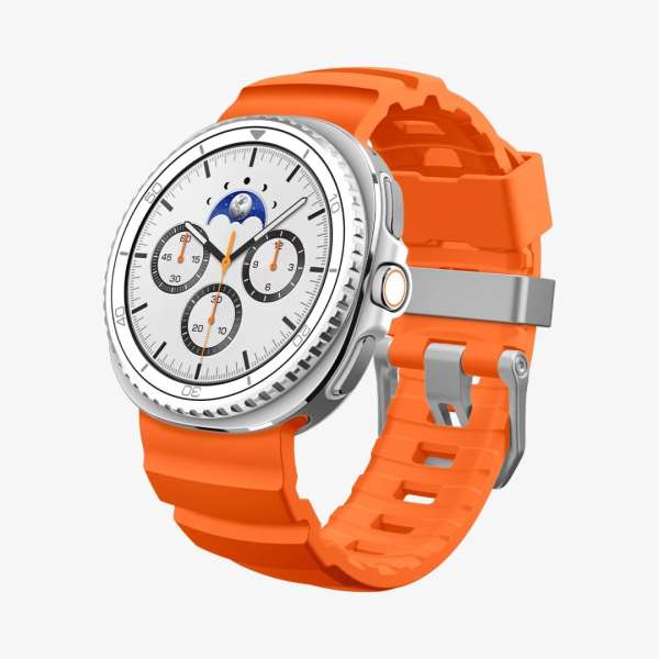 Spigen Silicone Band for Samsung Galaxy Watch 8 46mm/44mm/40mm Orange