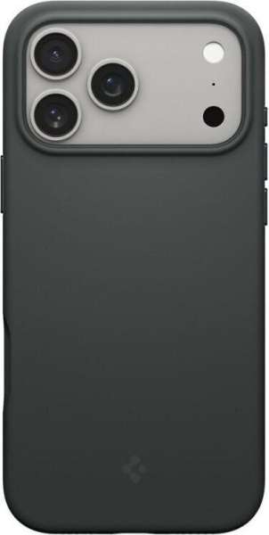 Spigen Silicone Fit MagSafe case for iPhone 17 Pro Abyss Green