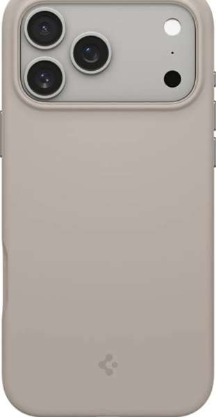 Spigen Silicone Fit MagSafe case for iPhone 17 Pro Max Stone