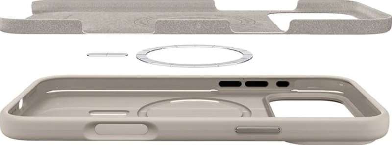 Spigen Silicone Fit MagSafe case for iPhone 17 Pro Max Stone