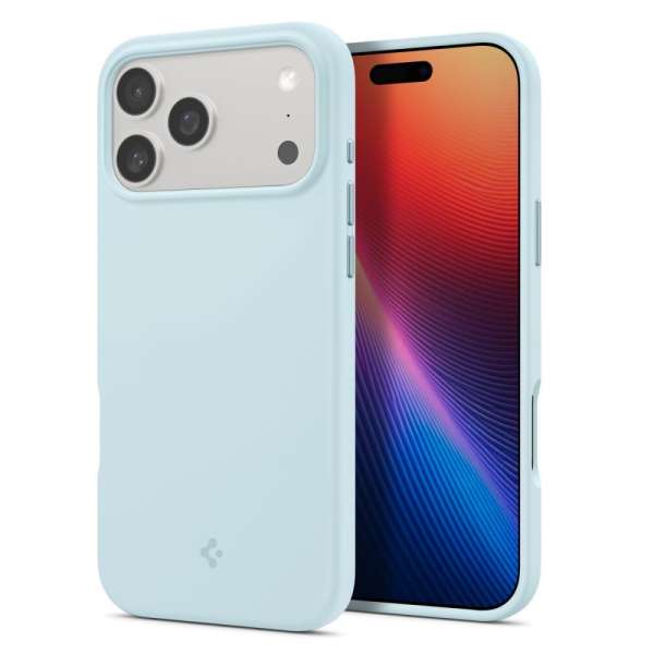 Spigen Silicone Fit MagSafe case for iPhone 17 Pro Max Mute Blue