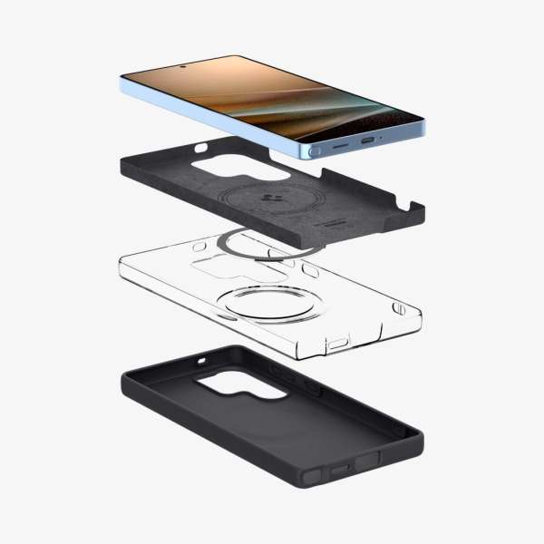 Spigen Silicone Fit MagSafe Samsung Galaxy S25 Ultra Black