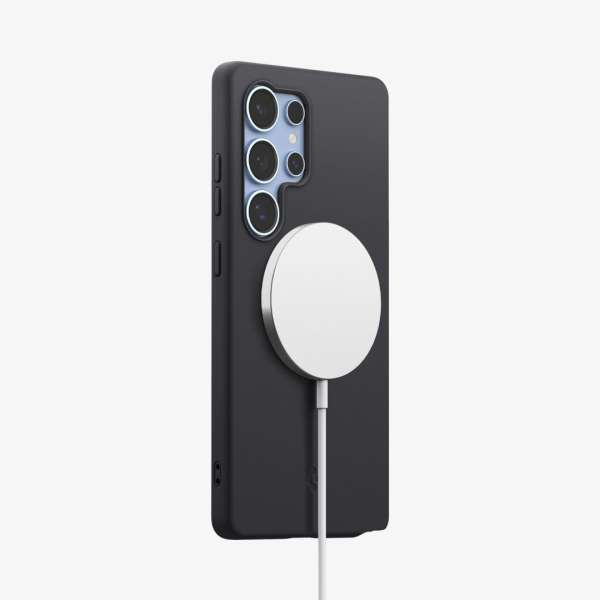 Spigen Silicone Fit MagSafe Samsung Galaxy S25 Ultra Black