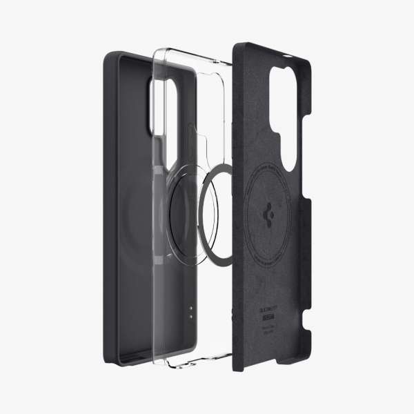 Spigen Silicone Fit MagSafe Samsung Galaxy S25 Ultra Black