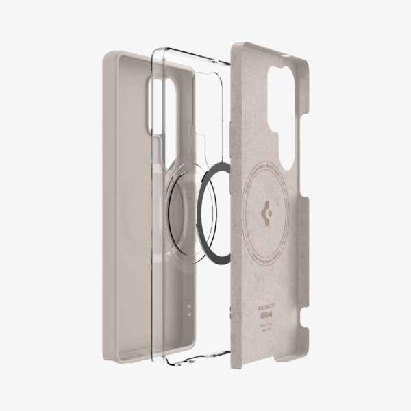 Spigen Silicone Fit MagSafe Samsung Galaxy S25 Ultra Natural Titanium