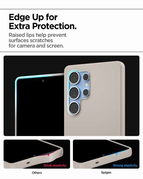 Spigen Silicone Fit MagSafe Samsung Galaxy S25 Ultra Natural Titanium