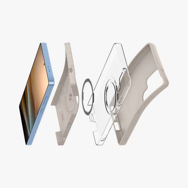 Spigen Silicone Fit MagSafe Samsung Galaxy S25 Ultra Natural Titanium