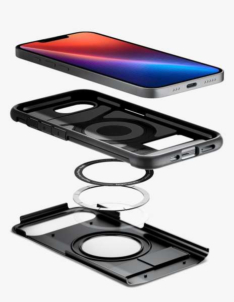 Spigen Slim Armor MagSafe iPhone 16e Black