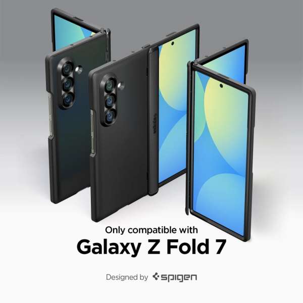 Spigen Slim Armor Pro MagSafe case for Samsung Galaxy Z Fold7 Metal Slate
