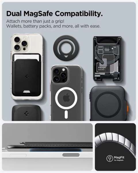 Spigen Dual Pop MagSafe Phone Holder Black