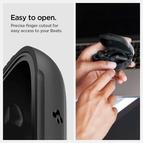 Spigen Rugged Armor case for Apple Powerbeats Pro 2 Matte Black