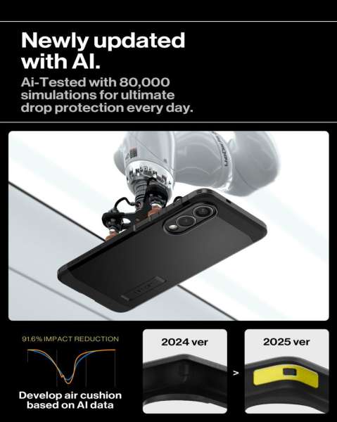 Spigen Tough Armor MagSafe for Samsung Galaxy S25 Edge Black