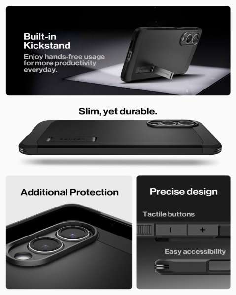 Spigen Tough Armor MagSafe for Samsung Galaxy S25 Edge Black
