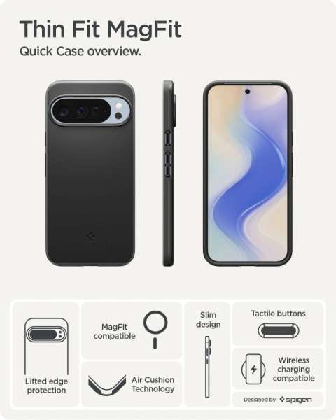 Spigen Thin Fit MagSafe case for Google Pixel 10 Pro XL Black