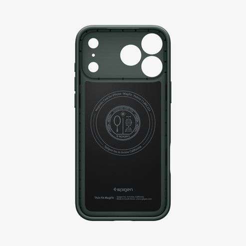 Spigen Thin Fit MagSafe case for iPhone 17 Pro Abyss Green