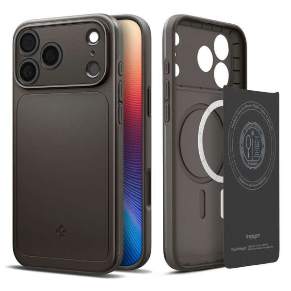 Spigen Thin Fit MagSafe case for iPhone 17 Pro Gunmetal