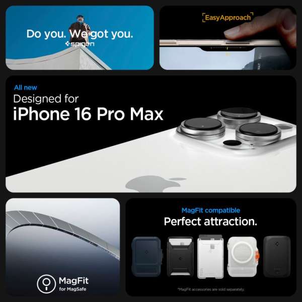 Spigen Thin Fit T MagSafe case for iPhone 16 Pro Clear White