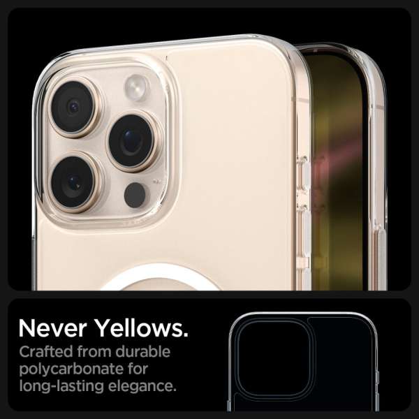 Spigen Thin Fit T MagSafe case for iPhone 16 Pro Clear White