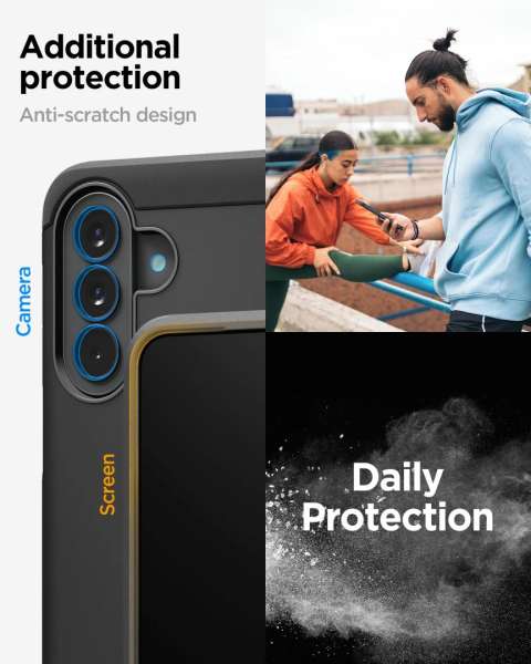 Spigen Tough Armor case for Samsung Galaxy A57 5G Black
