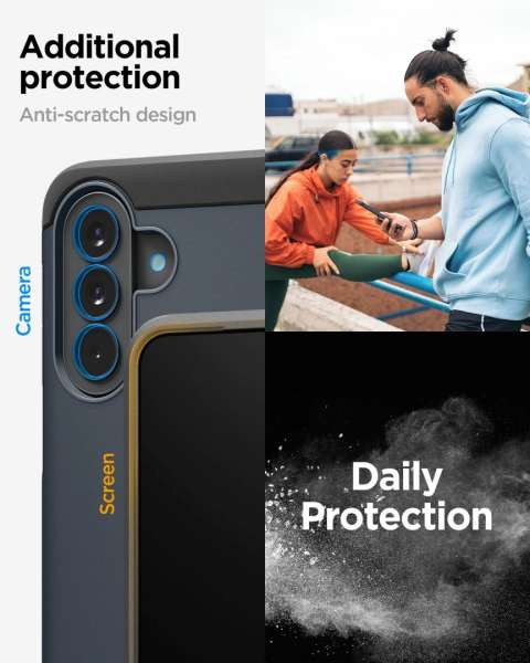 Spigen Tough Armor case for Samsung Galaxy A57 5G Metal Slate