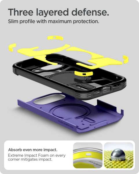 Spigen Tough Armor MagSafe case for Google Pixel 10a Ash Violet