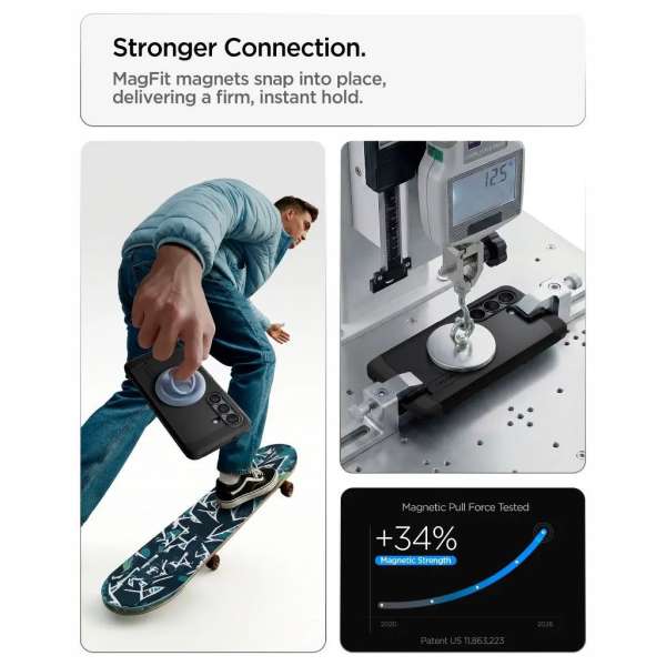 Spigen Tough Armor MagSafe case for Samsung Galaxy S26+ Black
