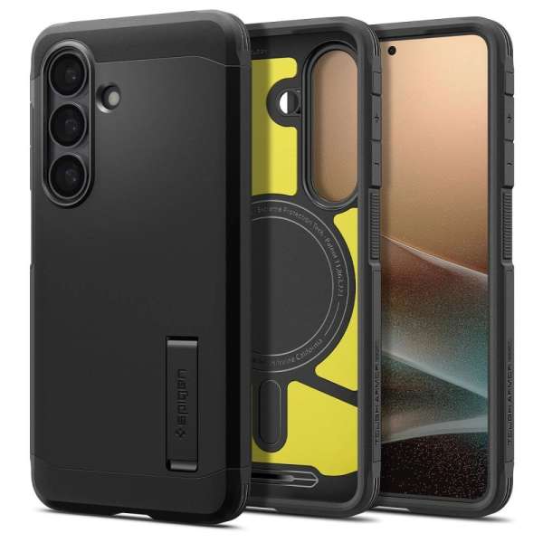 Spigen Tough Armor MagSafe case for Samsung Galaxy S26 Black