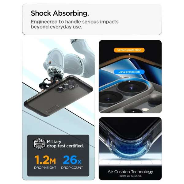 Spigen Tough Armor MagSafe case for Samsung Galaxy S26 Ultra Gunmetal