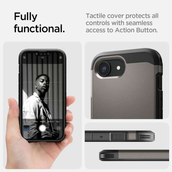 Spigen Tough Armor MagSafe iPhone 16e Black