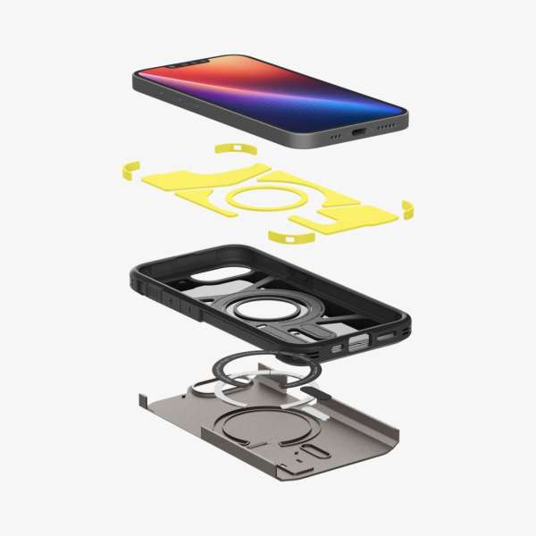 Spigen Tough Armor MagSafe iPhone 16e Gunmetal