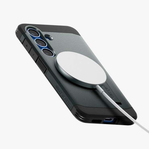 Spigen Tough Armor MagSafe Samsung Galaxy S25 Abyss Green