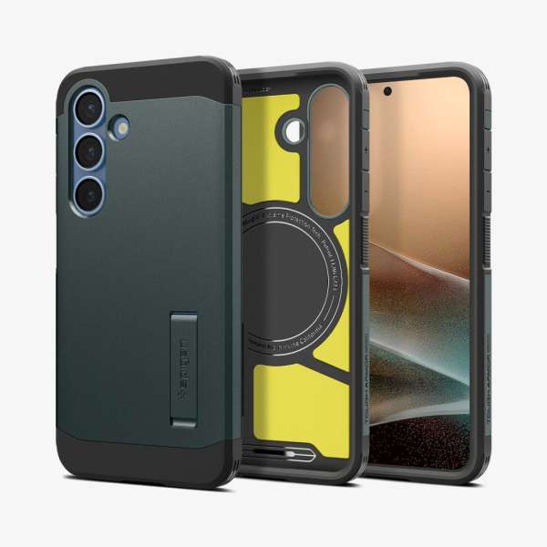 Spigen Tough Armor MagSafe Samsung Galaxy S25 Abyss Green