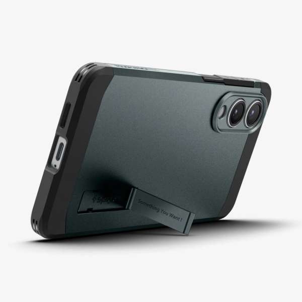 Spigen Tough Armor MagSafe Samsung Galaxy S25 Edge Abyss Green