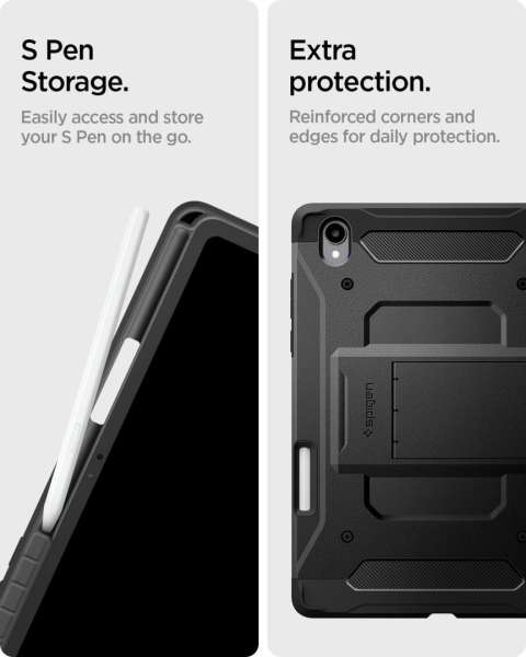 Spigen Tough Armor Pro case for Samsung Galaxy Tab S11 Ultra Black