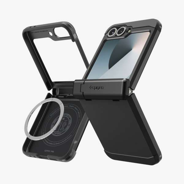 Spigen Tough Armor Pro MagSafe for Samsung Galaxy Z Flip7 FE/Flip 6 Black