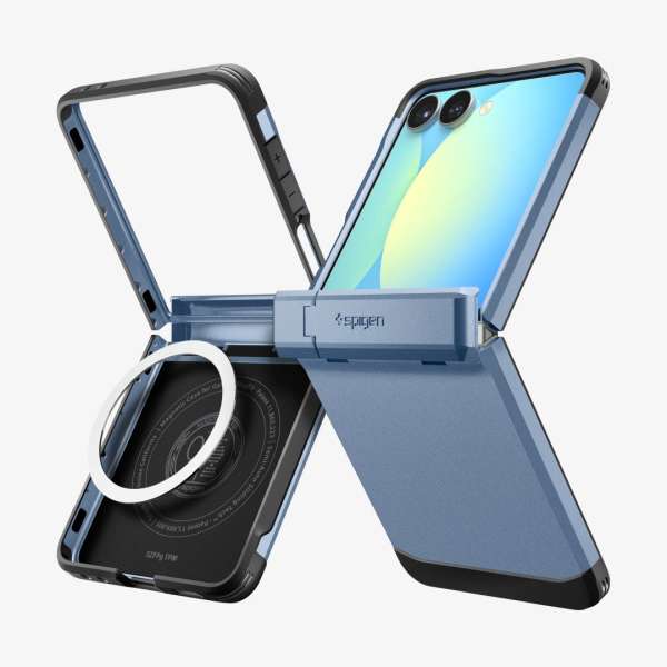 Spigen Tough Armor Pro MagSafe Samsung Galaxy Z Flip7 Sierra Blue