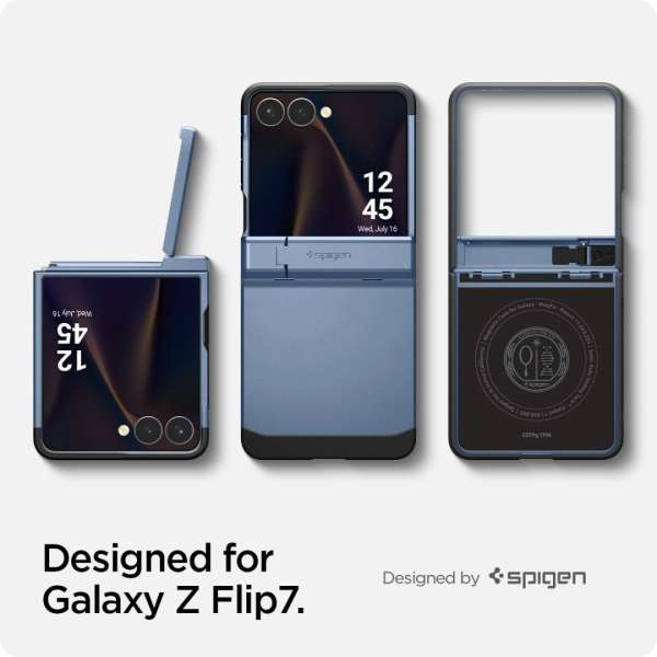 Spigen Tough Armor Pro MagSafe Samsung Galaxy Z Flip7 Sierra Blue