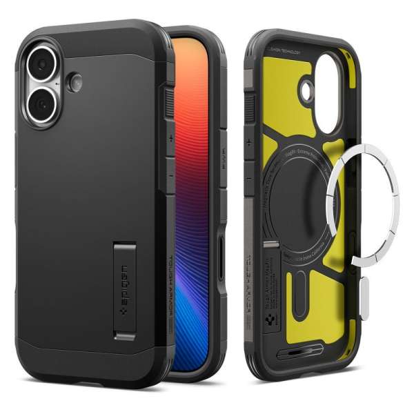 Spigen Tough Armor T MagSafe case for iPhone 17 Black