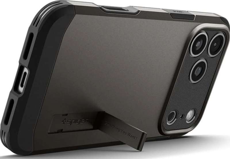 Spigen Tough Armor T MagSafe case for iPhone 17 Pro Max Gunmetal