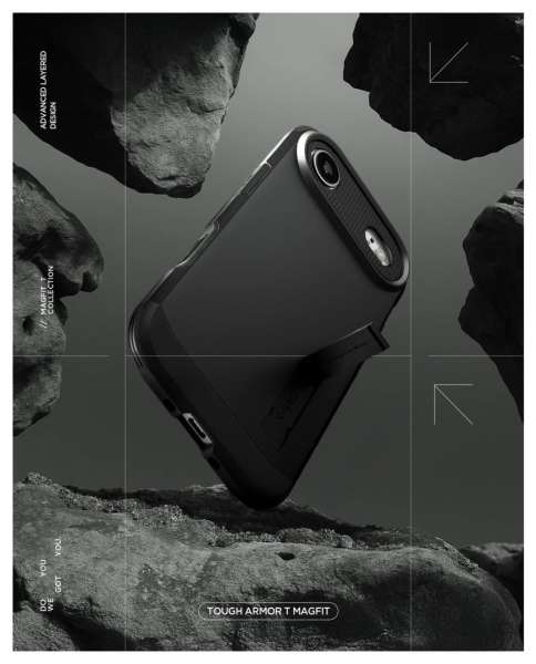Spigen Tough Armor T MagSafe case for iPhone Air Black