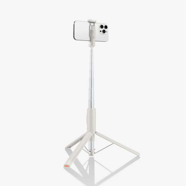 Spigen Tripod Selfie Stick MagSafe Auto-Open Dune Beige
