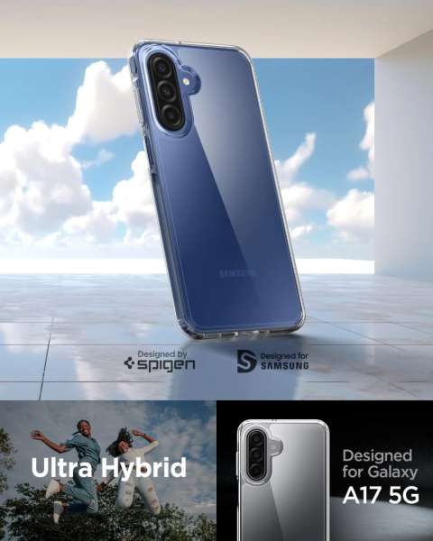 Spigen Ultra Hybrid case for Samsung Galaxy A17/ A17 5G Crystal Clear