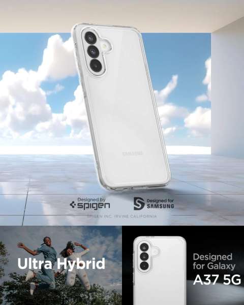 Spigen Ultra Hybrid case for Samsung Galaxy A37 5G Crystal Clear